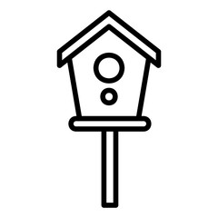 bird house outline icon