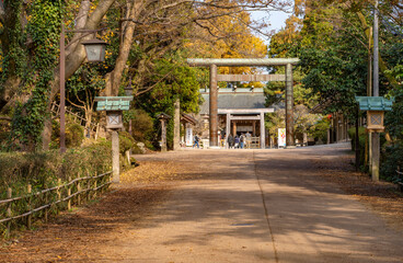 Imizu Shrine in Takaoka City, Toyama Prefecture, Japan. 　射水神社 富山県高岡市	
