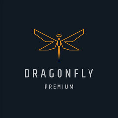 Fototapeta premium Dragonfly Logo Vector Sign Symbol Icon
