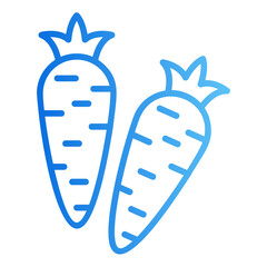 carrot gradient icon