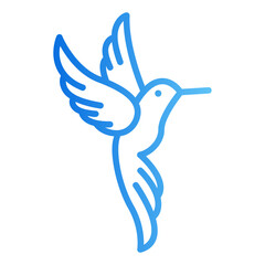 hummingbird gradient icon