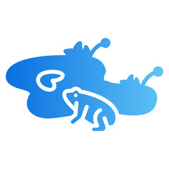 pond gradient icon
