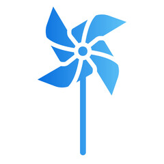 toy windmill gradient icon
