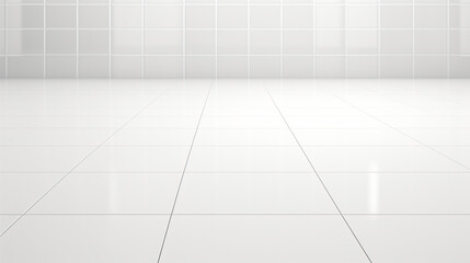 White glossy ceramic tile floor repair. background