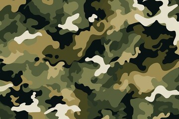 Camo military pattern - obrazy, fototapety, plakaty