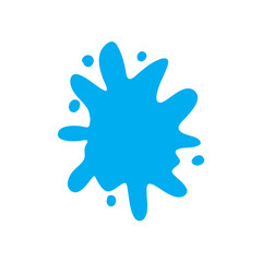 Blue water splash 