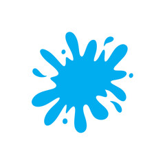 Blue water splash 