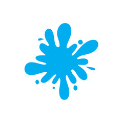 Blue water splash 