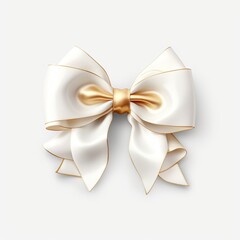 white_ribbon_and_bow_with_gold