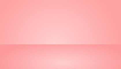 Fototapeta premium Soft pink studio room background