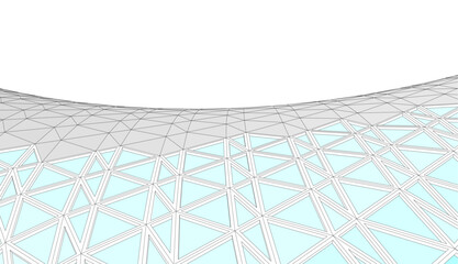 abstract architecture vector 3d illustration