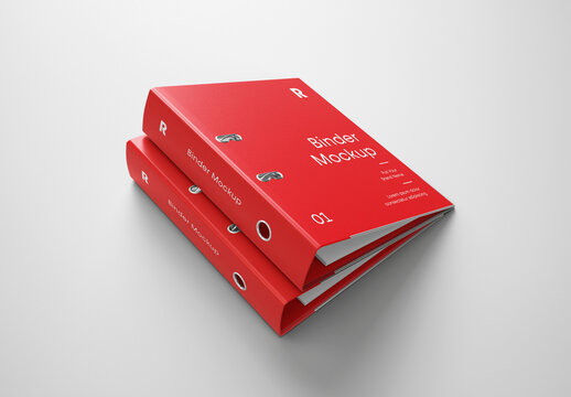 Corporate Binders Folder Mockup