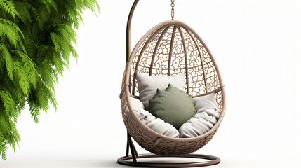 Garden swing egg chair