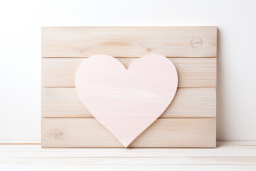 Heart Wood sign, Valentine's day concept. 