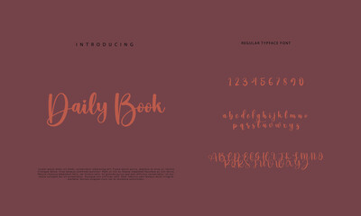 Signature font calligraphy logotype script brush font type font lettering handwritten