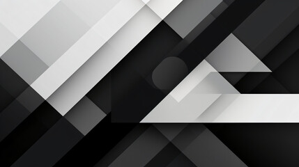 Abstract black and white geometric background