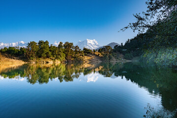 Obraz premium Deoriatal near Sari Village Chopta Uttarakhand 