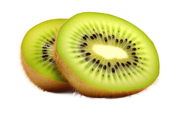 Vibrant Kiwifruit On Isolated Background
