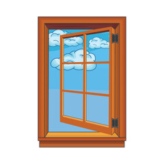 open window illustration