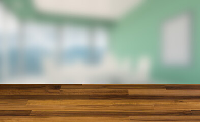 Modern office building interior. 3D rendering.. Mockup.   Empty paintings. Texture Wooden parquet. Flooring. Seamless.