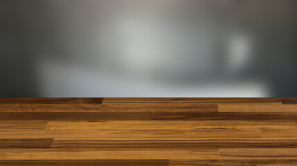 Modern bathroom including bath and sink. 3D rendering., Background with empty wooden table. Flooring.