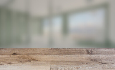 Elegant office interior. Mixed media. 3D rendering.. Texture Wooden parquet. Flooring. Seamless.