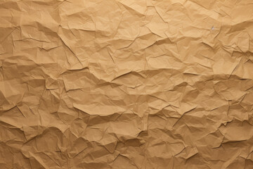 Obraz premium crumpled brown paper background