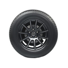 Obraz premium Car black wheel race tuning accessories