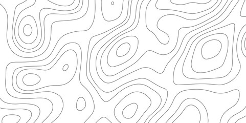 Topographic map background geographic line map with elevation assignments. Modern design with White background with topographic wavy pattern design.paper texture Imitation of a geographical map shades