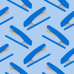 stapler seamless pattern vector illustration. Suitable for backgrounds, wallpapers, fabrics, textiles, wrapping papers, printed materials, and many more.