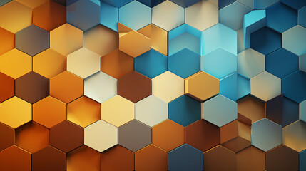 Abstract hexagons background with space for your texture