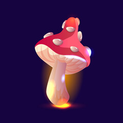 mushroom in the dark