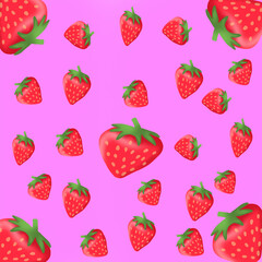strawberries background 