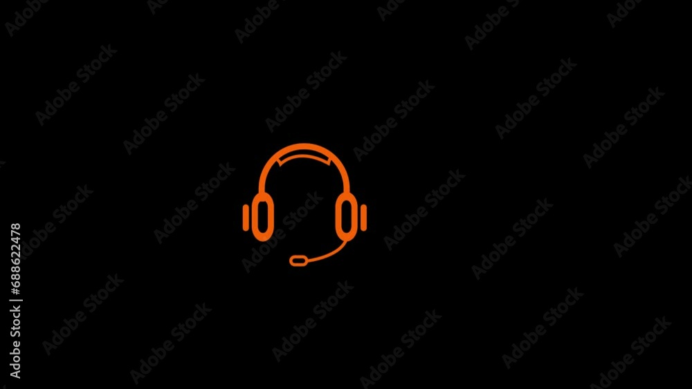 Poster sound wave animation, stereo equalizer frequency digital movement animation. voice and soundtrack wa
