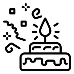 party icon, line icon style