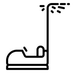 bumper icon, line icon style