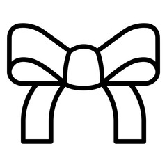 ribbon icon, line icon style