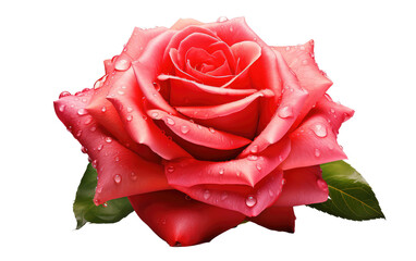 Beauty Rosa On Transparent Background