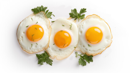 Delicious fried egg pictures
 - obrazy, fototapety, plakaty