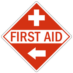 First aid kit sign and labels