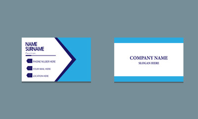 simple celan business card design template
