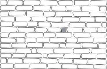 white brick wall with bricks
