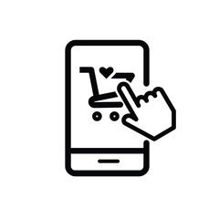 Shopping mobile icon