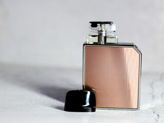 Electronic cigarette, reusable system. A fashionable trend among young people.