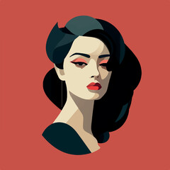 illustration of a women locked in her own thinking