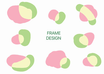 色の重なりが可愛い丸い飾り