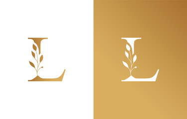 Beauty Natural Leaf Logo Design