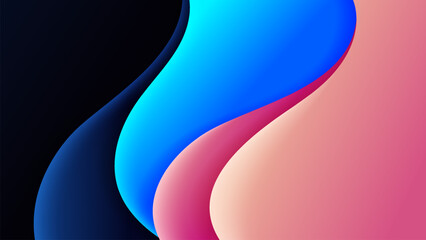 Vector abstract background with dynamic shadow on background.