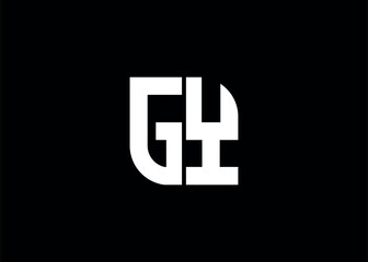 Monogram Letter GY Logo Design vector template