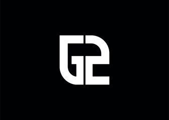 Monogram Letter GZ Logo Design vector template